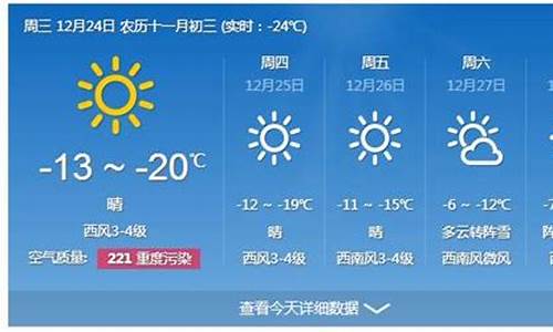 哈尔滨天气预报一周最新查询结果_哈尔滨天气预报一周最新查询结果是什么